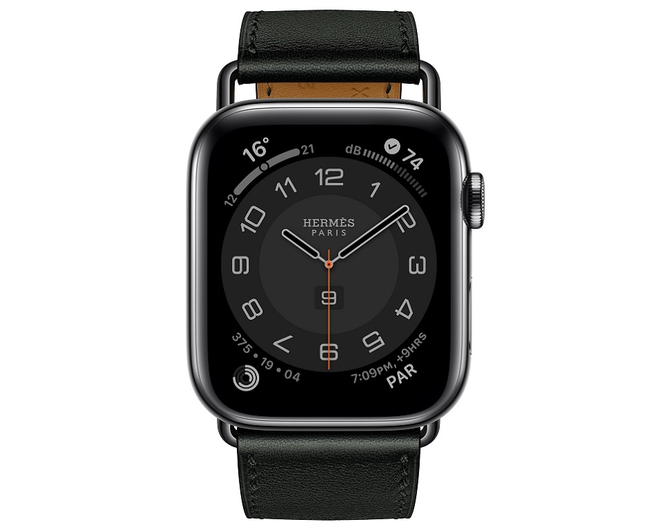 Apple Watch Hermes Series 6 44mm noir Swift calfskin simple tour Attelage band.jpg