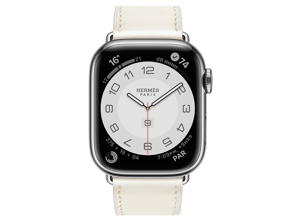 Apple Watch Hermes Series 7 41mm case with single tour band in blanc Swift calfskin.jpg