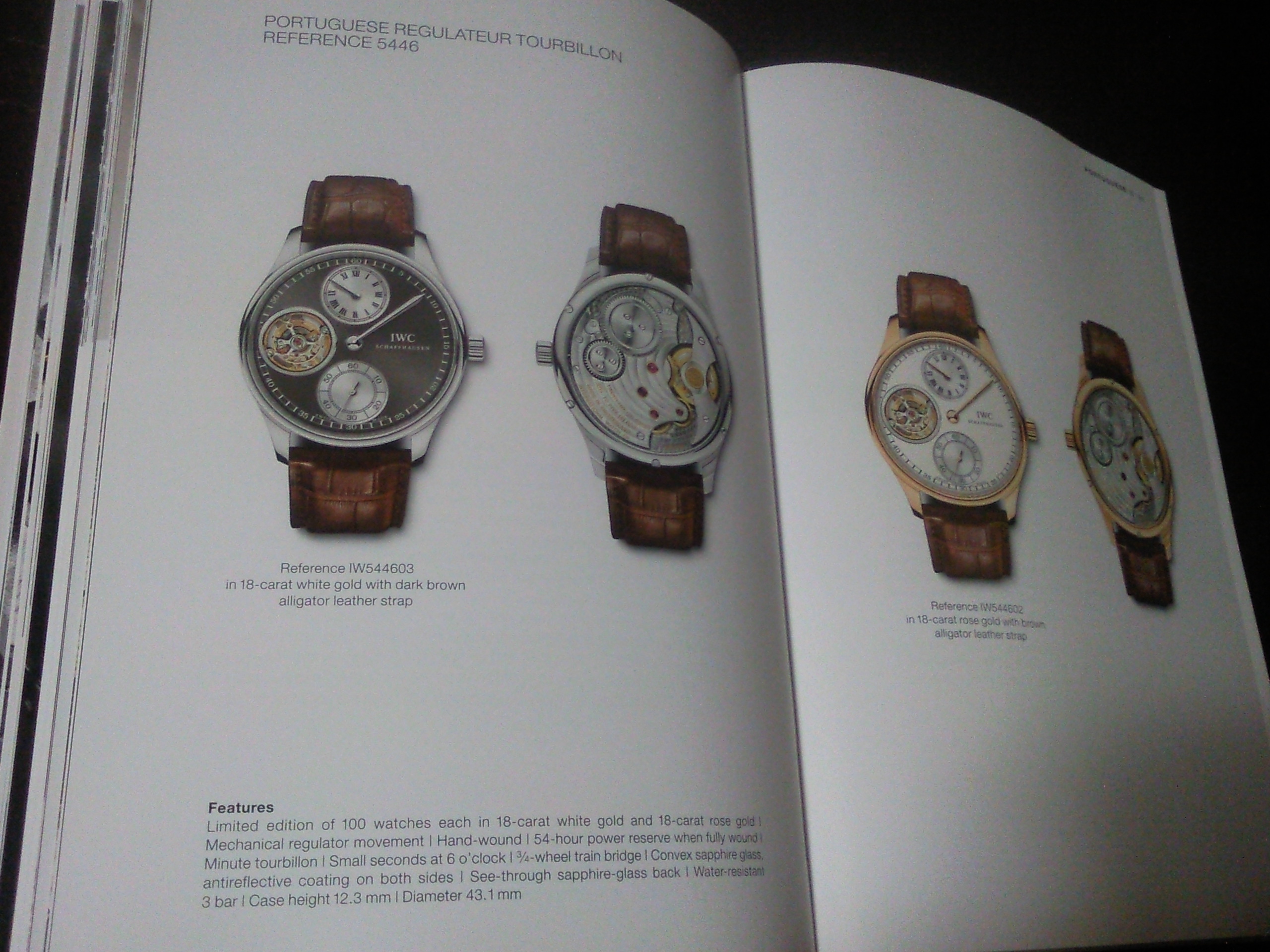 Portuguese Regulateur Tourbillon 설명입니다.