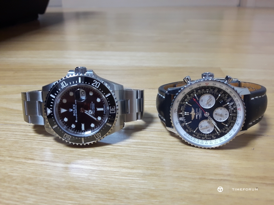 20171119_183657.jpg : 롤브 조합(submariner+navitimer b01)