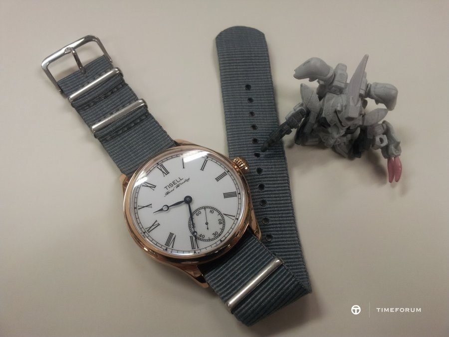 f4bc7bc46e5ee35fa490e0b3d4945d7f.jpg : [티쎌 157 로즈골드] ★ with grey  nato ★