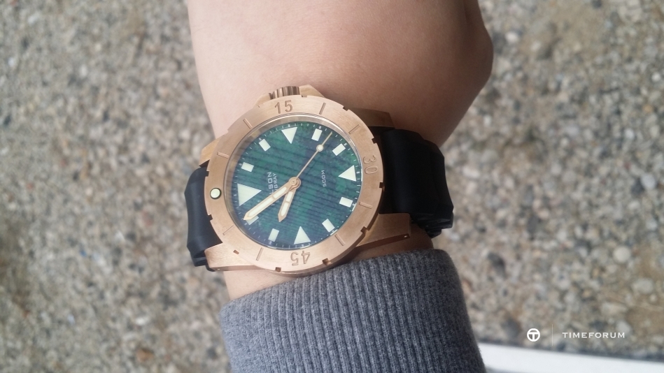 20160129_095522.jpg : HELSON STINGRAY 47mm 브론즈 다이버 입니다