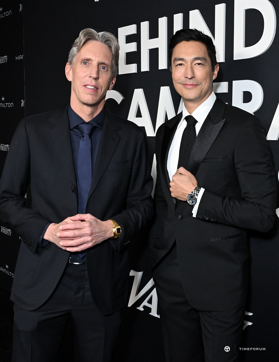 Vivian Stauffer and Daniel Henney at the Hamilton Behind the Camera Awards presented by Variety.jpg